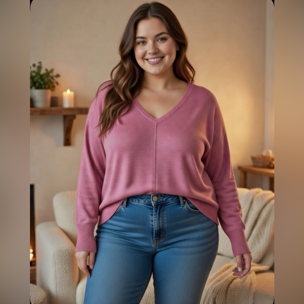 Old Navy SoSoft Lite Loose V-Neck Sweater Size XXL